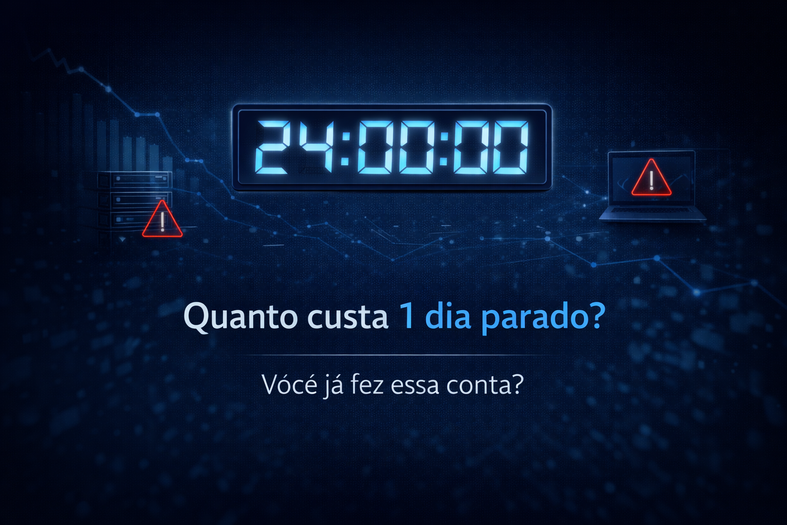Leia mais sobre o artigo Quanto custa uma parada operacional de 1 dia na sua empresa?
