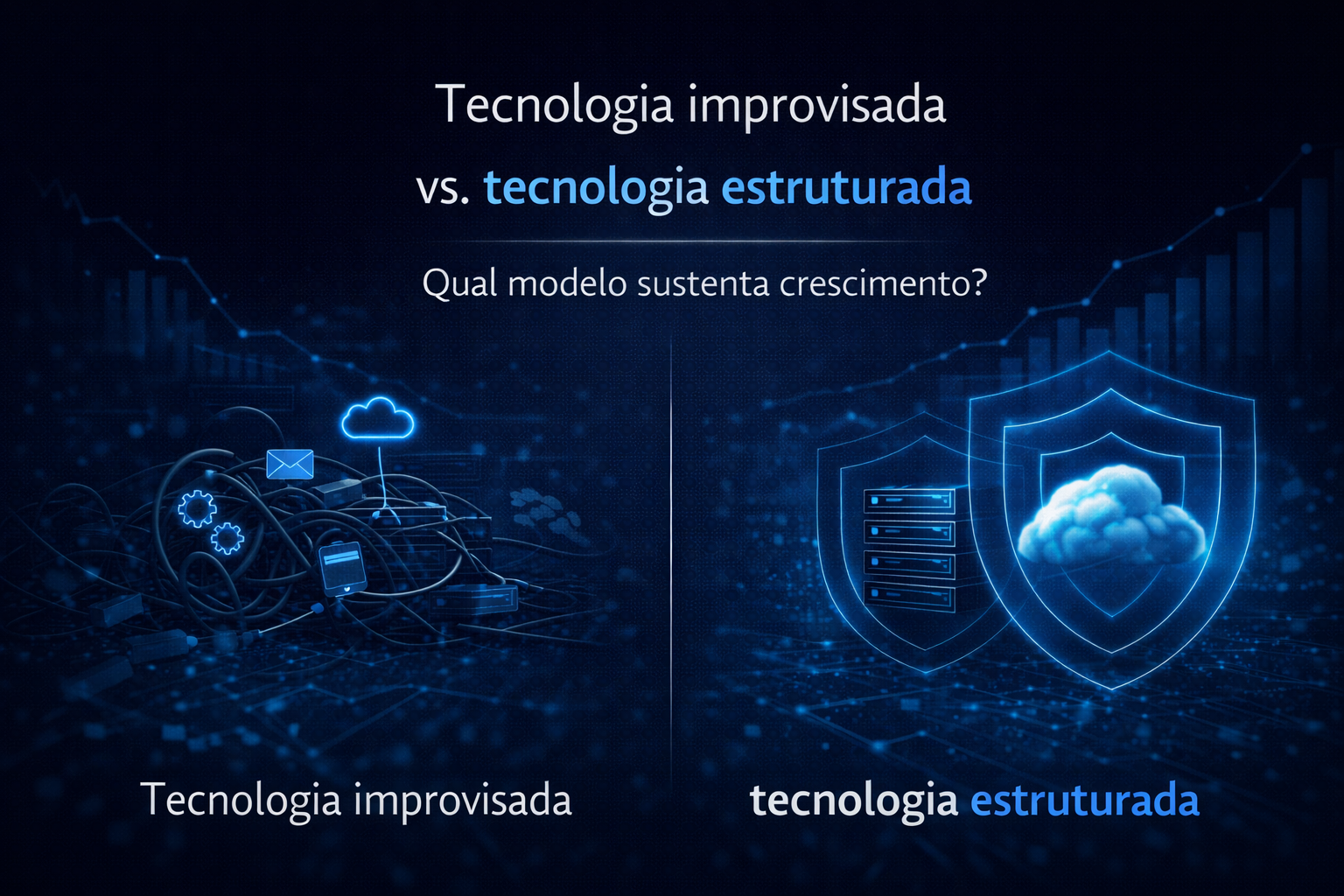 Leia mais sobre o artigo Tecnologia improvisada vs. tecnologia estruturada: qual modelo sustenta crescimento?