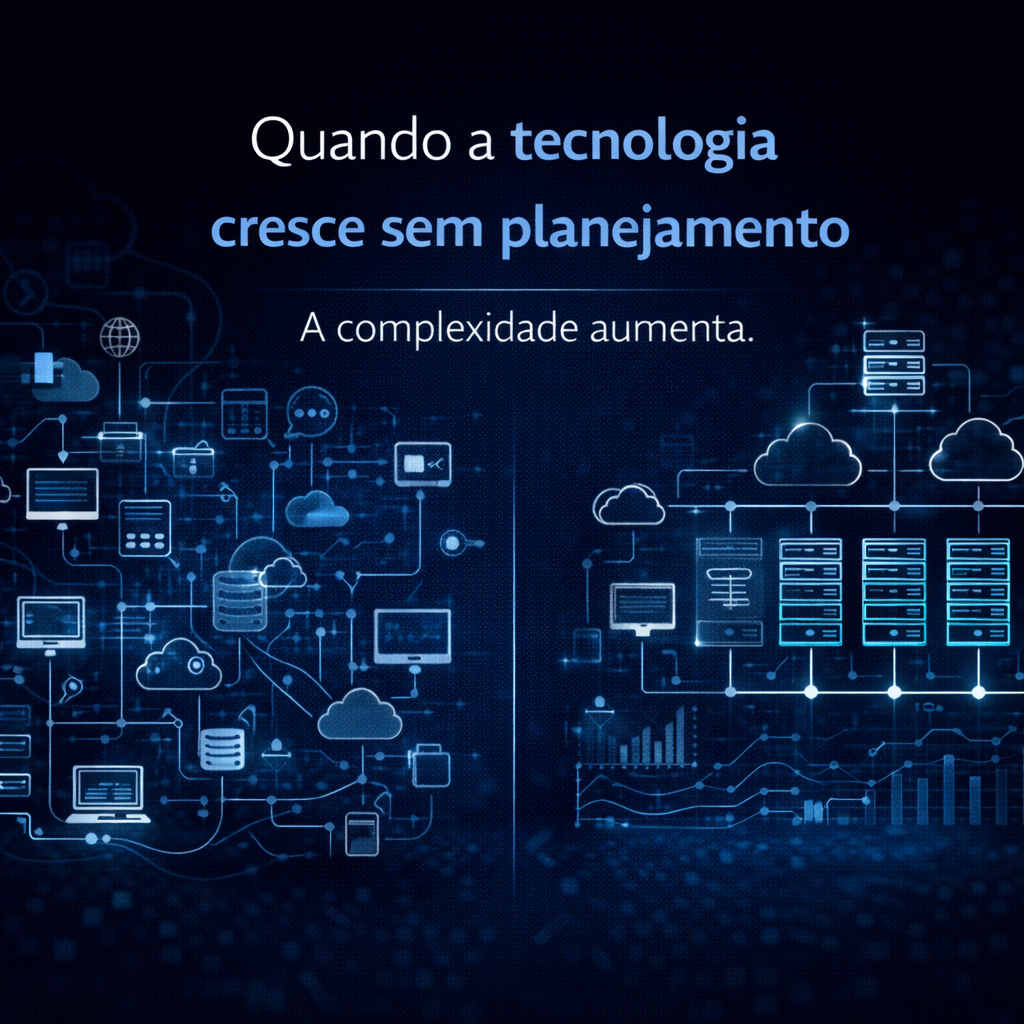 Leia mais sobre o artigo O que acontece quando a tecnologia da sua empresa cresce sem planejamento