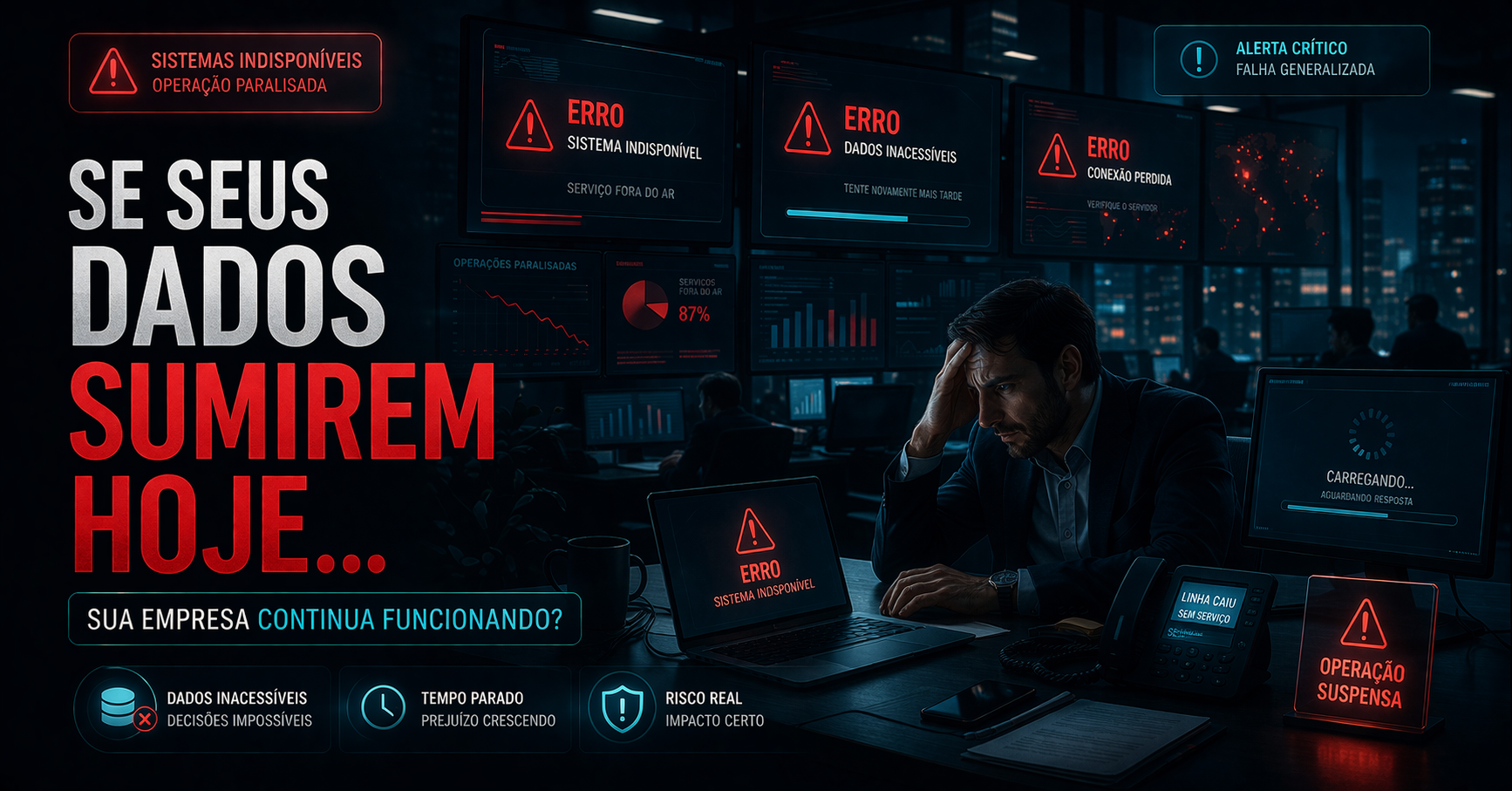 Leia mais sobre o artigo O que acontece com sua empresa se todos os dados forem perdidos hoje?