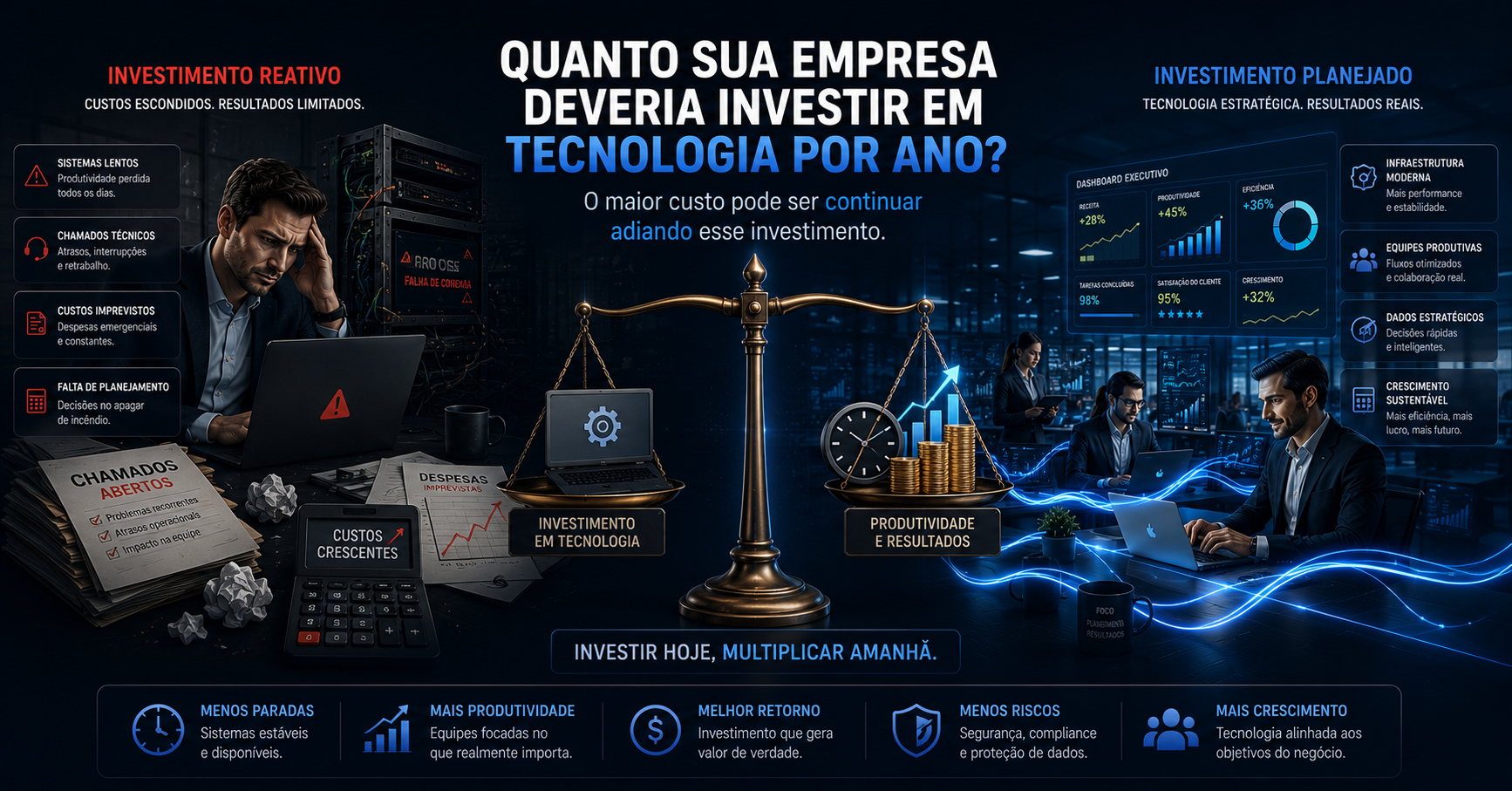 Leia mais sobre o artigo Quanto sua empresa deveria investir em tecnologia por ano?