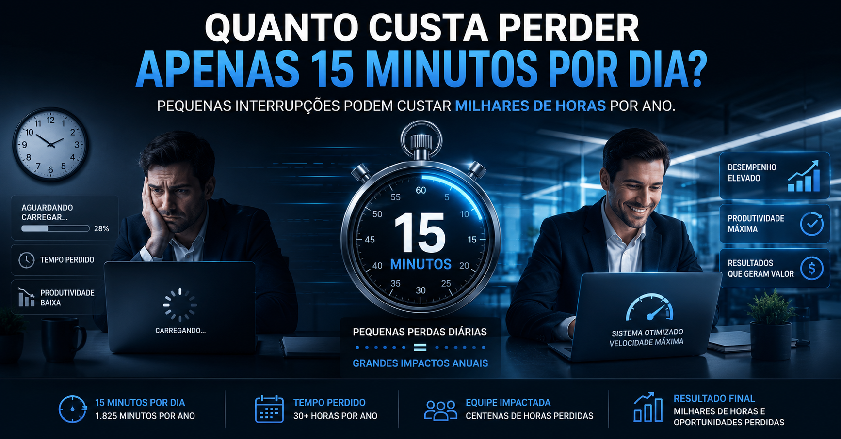 Leia mais sobre o artigo Quanto custa perder apenas 15 minutos por dia por causa da tecnologia?