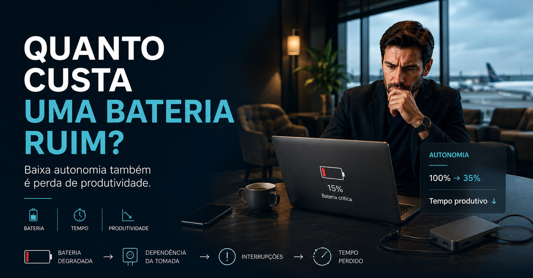 Leia mais sobre o artigo Quanto custa uma bateria ruim para uma equipe que trabalha em mobilidade?