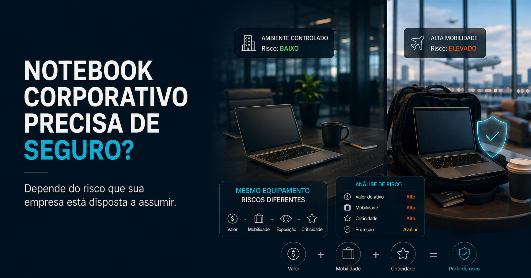 Leia mais sobre o artigo Notebook corporativo precisa de seguro? Em quais situações faz sentido?