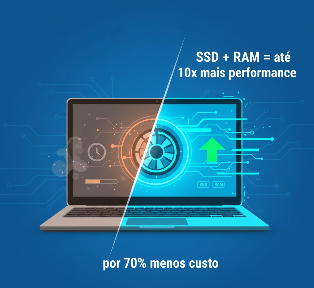 Leia mais sobre o artigo ROI de upgrades: SSD e RAM como alternativa econômica à compra de novos notebooks