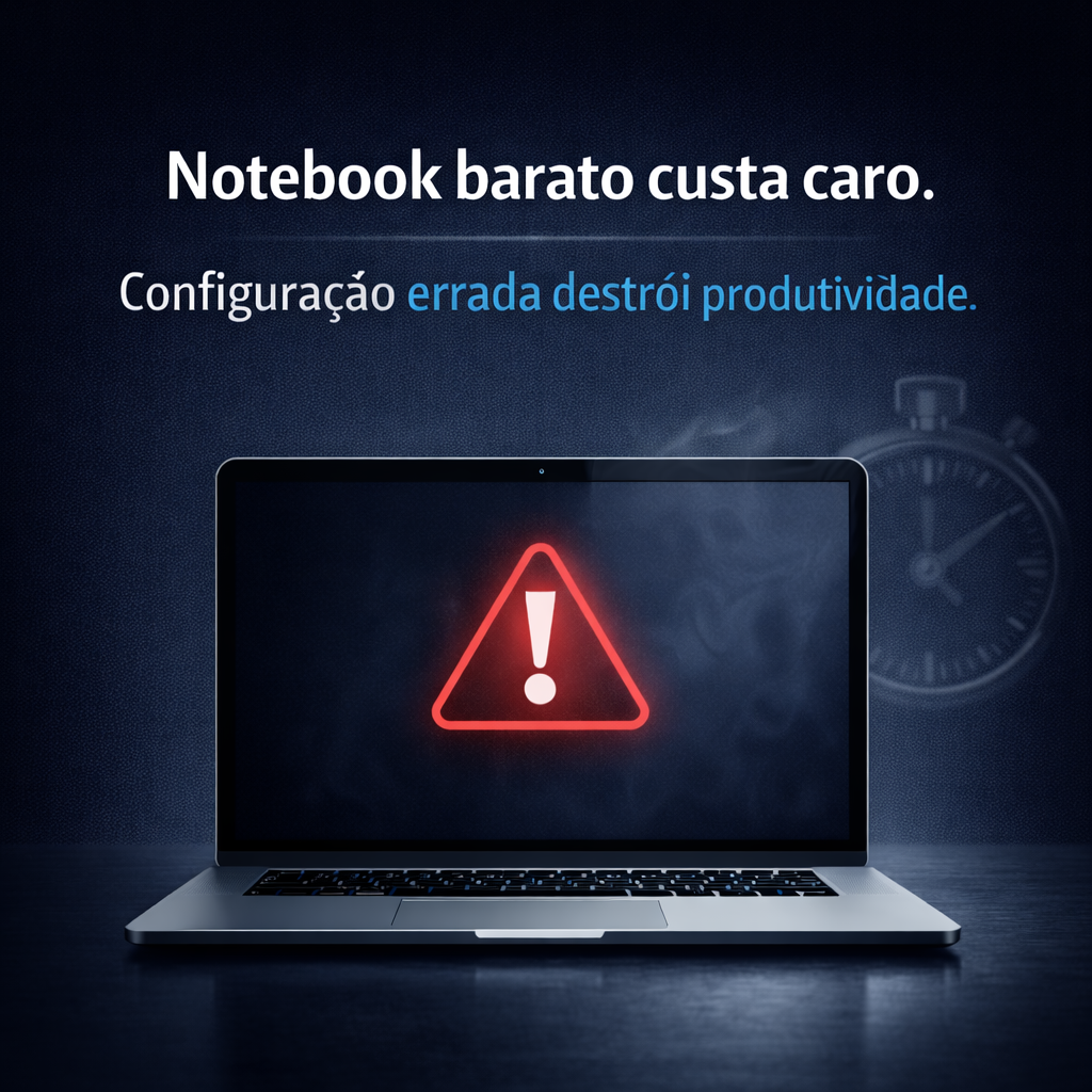 Leia mais sobre o artigo O mito do notebook barato: como a configuração errada destrói produtividade