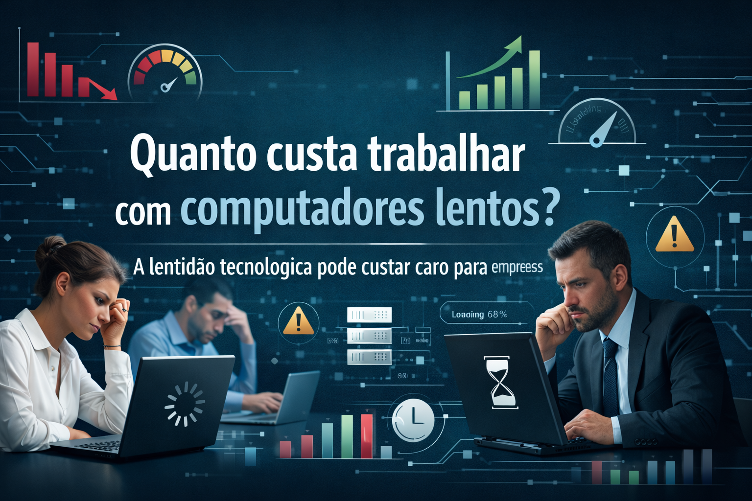 Leia mais sobre o artigo Quanto custa para uma empresa trabalhar com computadores lentos